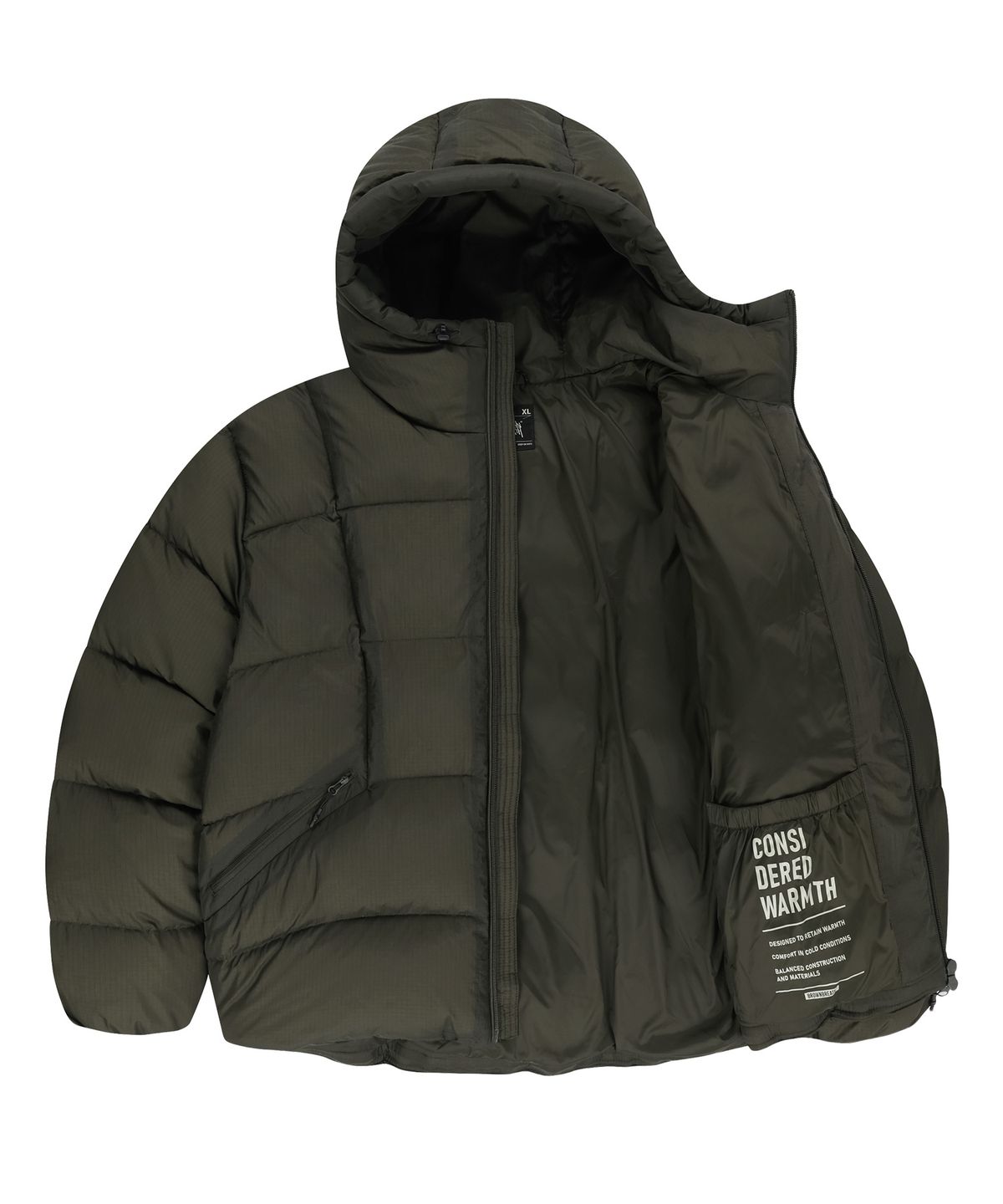 브라운브레스(BROWNBREATH) SEAM LAYERED HOOD DOWN JACKET (4colors)