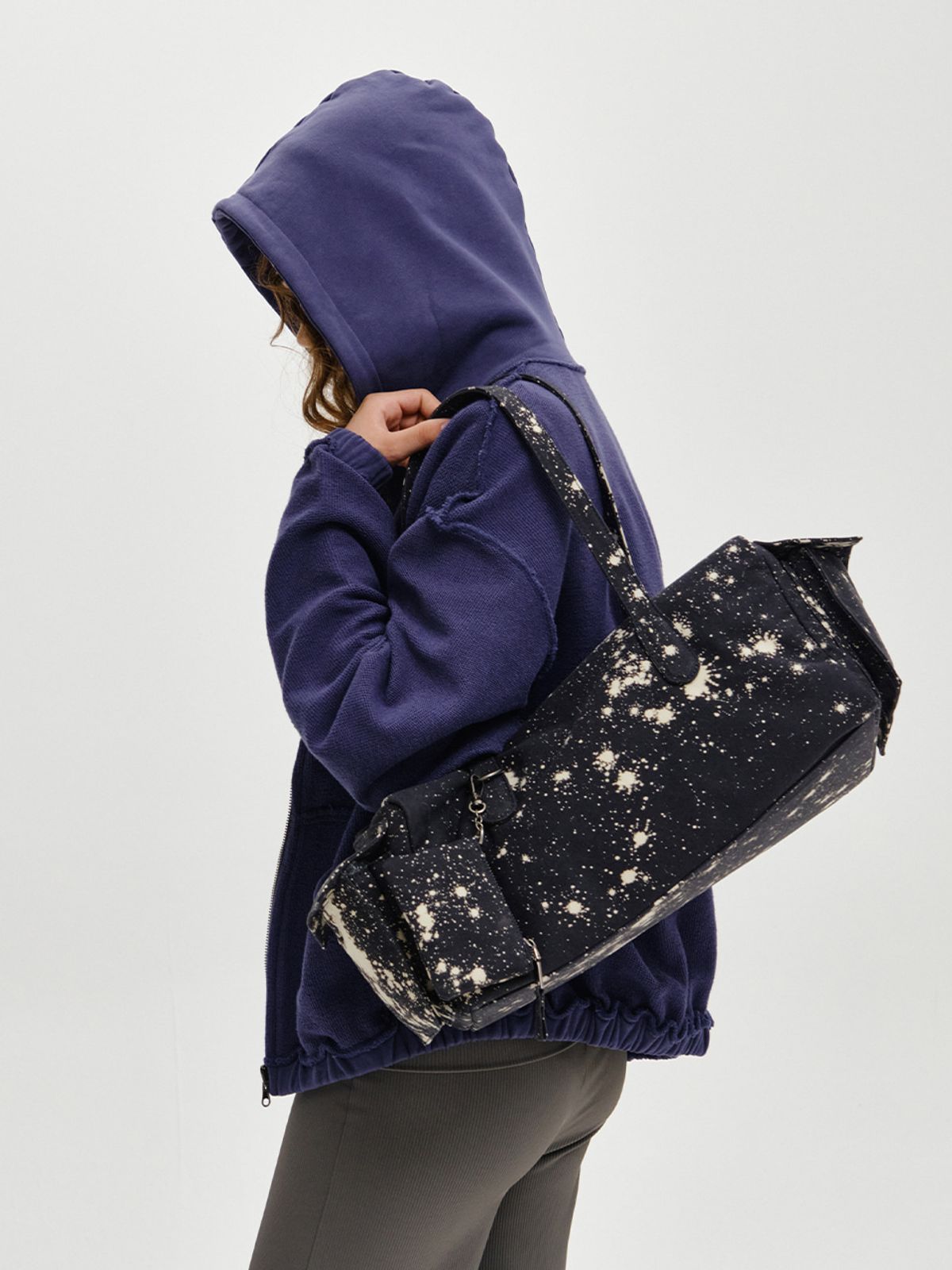 플리즈프로젝트(PLZPROJECT) FADED BOSTON BAG, CHARCOAL