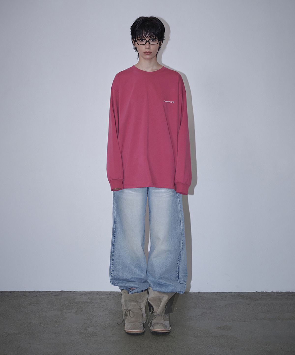 로타입(ROUGHTYPE) roughtype Signature Long Sleeve - Pink