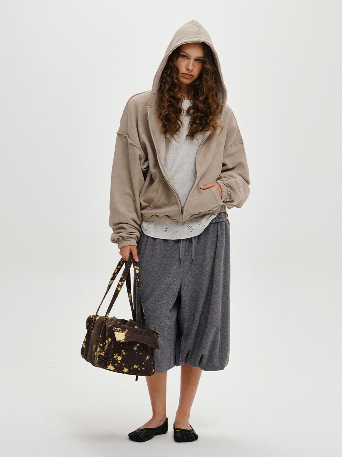 플리즈프로젝트(PLZPROJECT) FADED BOSTON BAG, BROWN