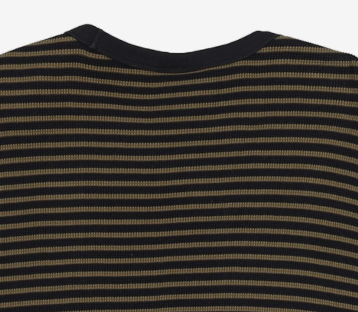 디스이즈네버댓(THISISNEVERTHAT) Striped Waffle L/S Top Black/White XL
