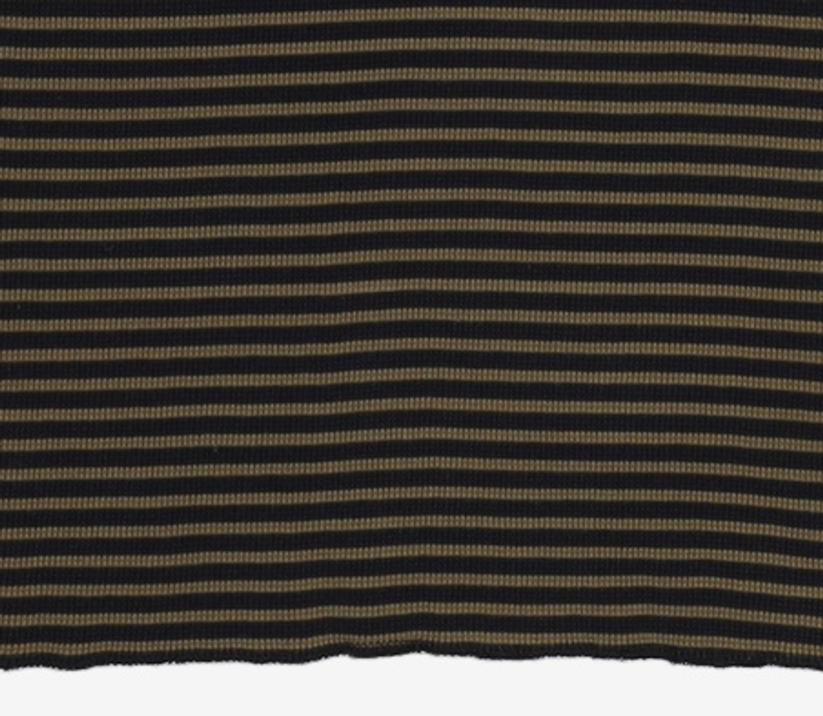 디스이즈네버댓(THISISNEVERTHAT) Striped Waffle L/S Top Black/White XL