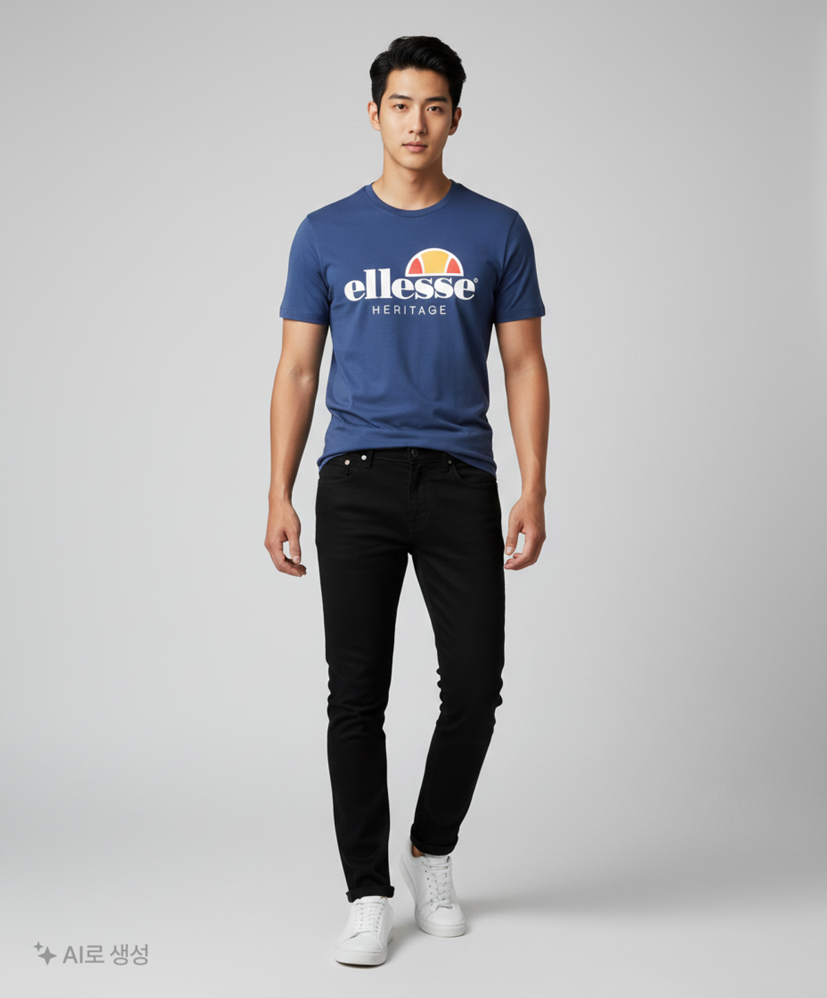엘레쎄(ELLESSE) 오리진 빅로고 반팔티_EK2UHTR417 90