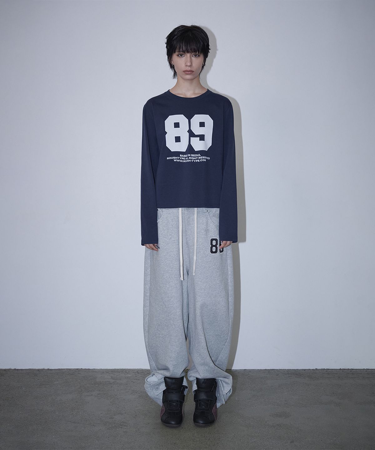 로타입(ROUGHTYPE) 89 Crop Longsleeve - Navy