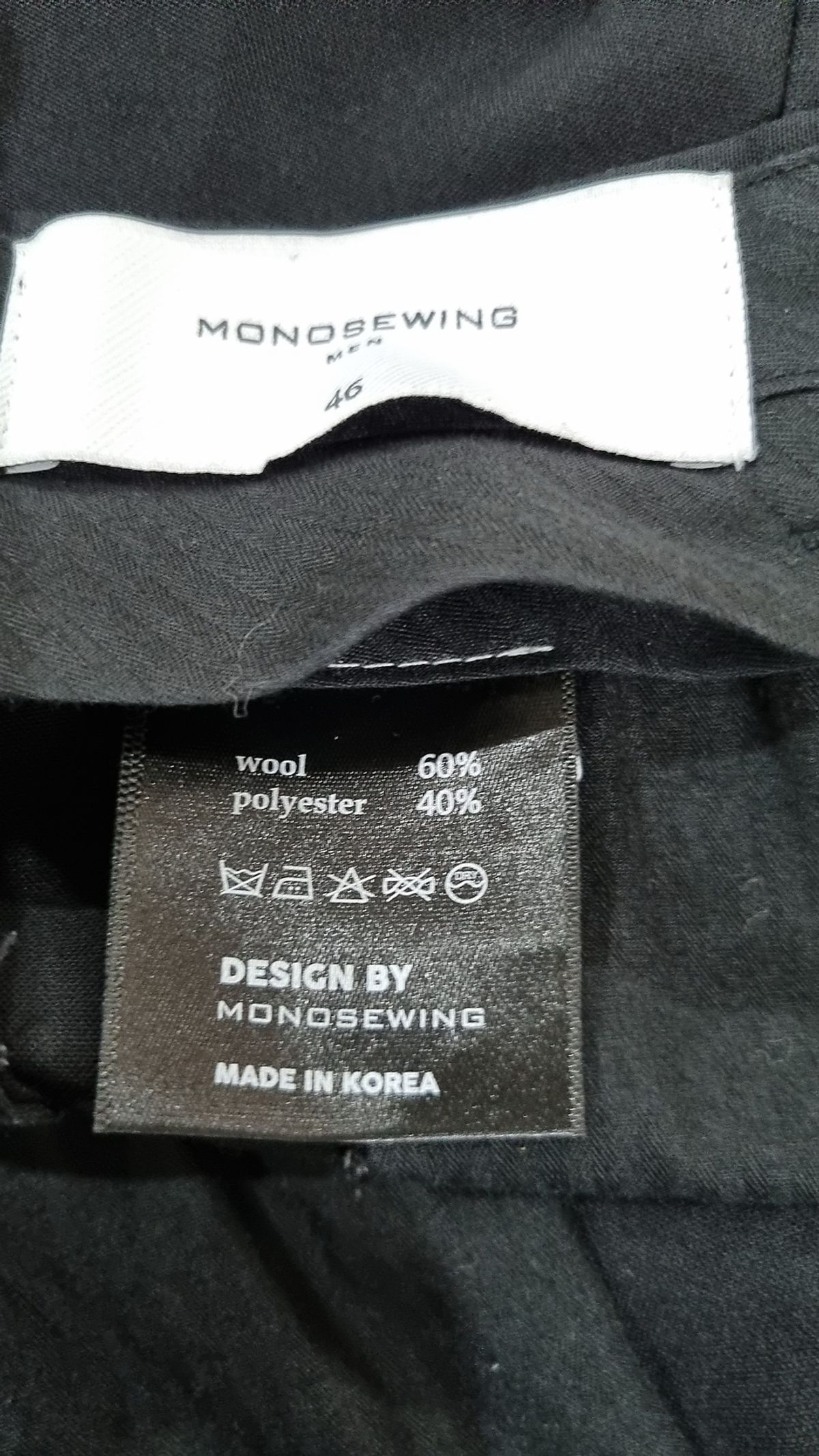 모노소잉(MONOSEWING) 슈트 팬츠/슬랙스 46