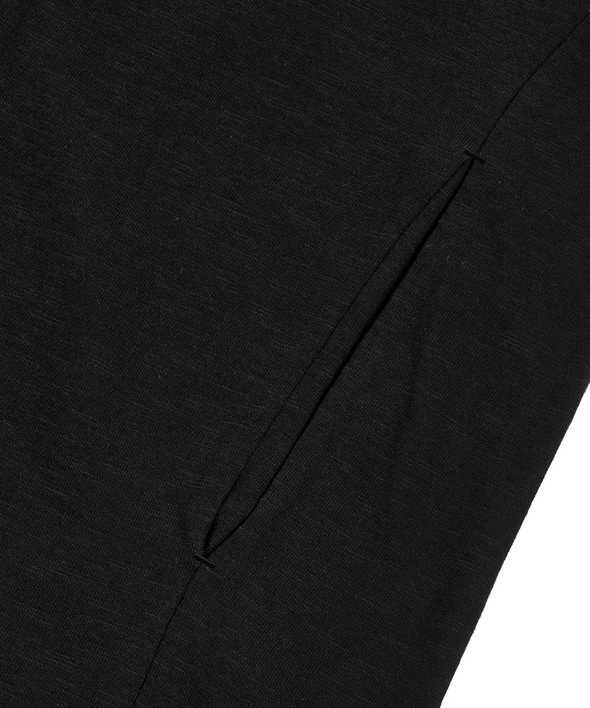 마사트(MASAT) Cut Off Slub Hood Zip _ Black