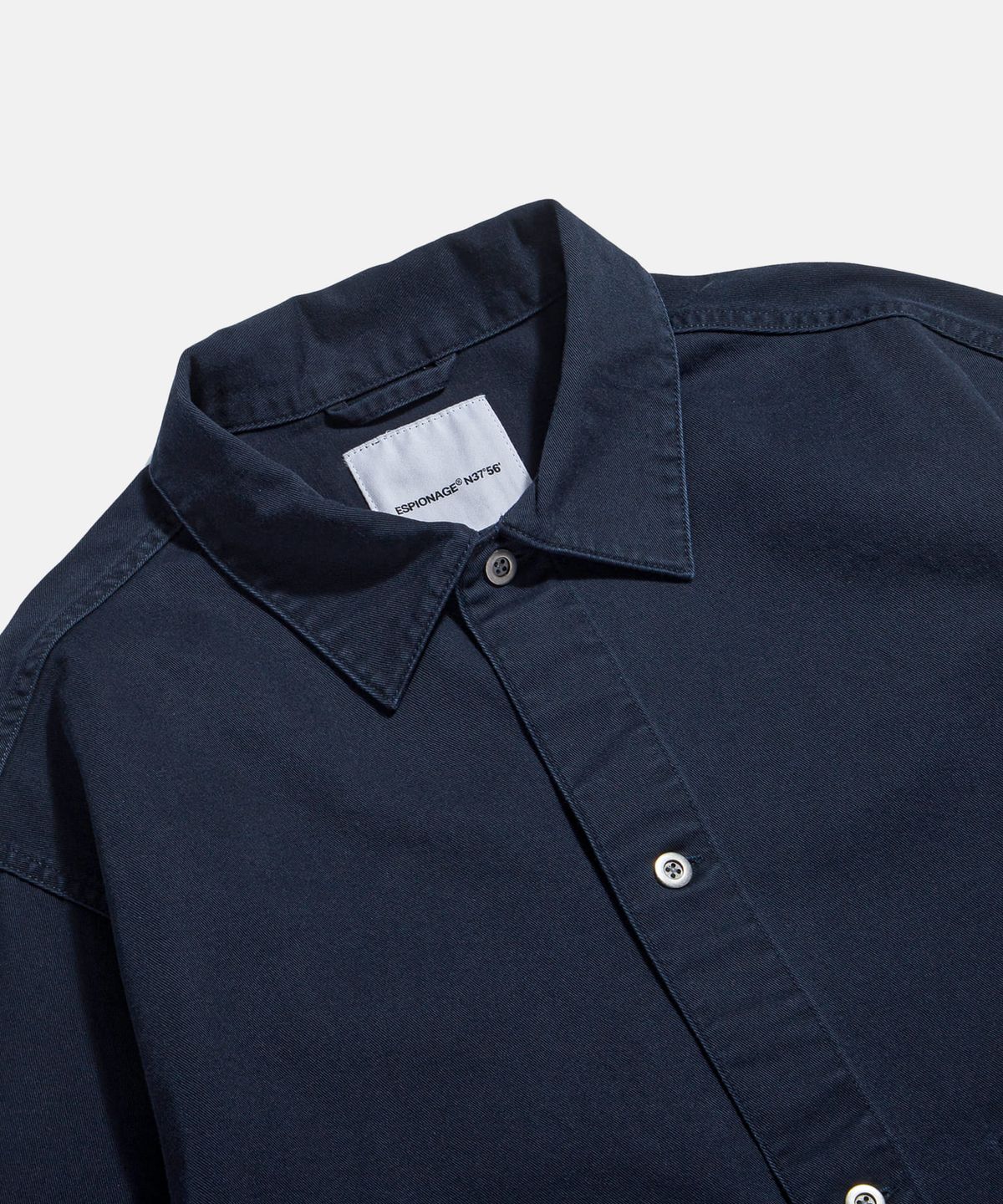 에스피오나지(ESPIONAGE) Cotton Trucker Shirt Jacket Navy