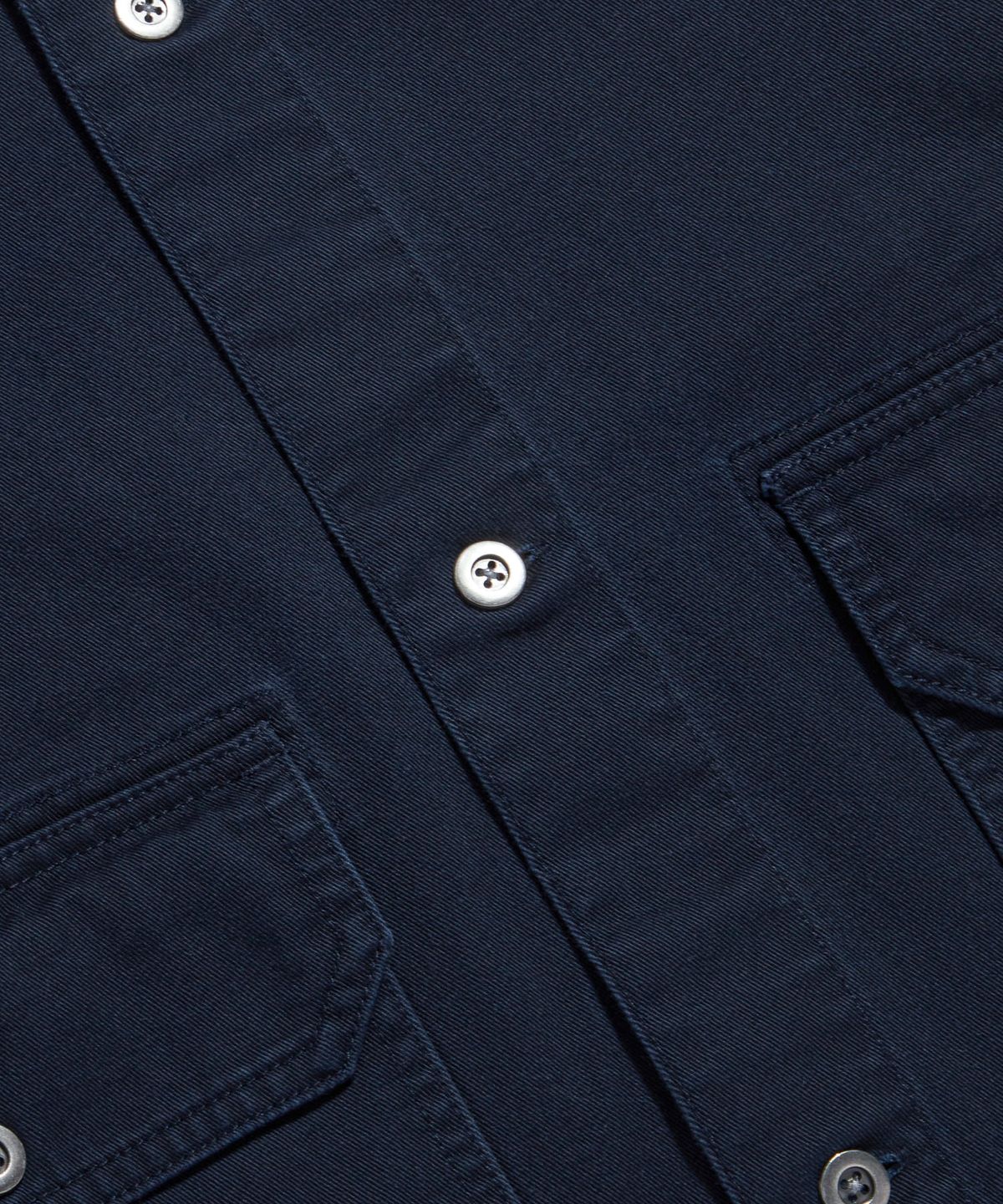 에스피오나지(ESPIONAGE) Cotton Trucker Shirt Jacket Navy
