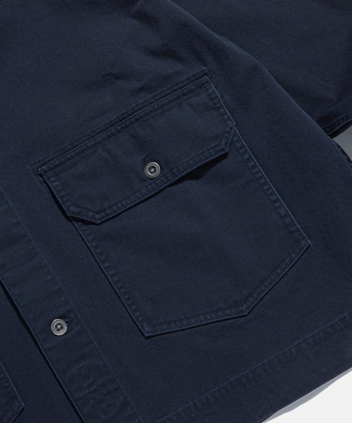 에스피오나지(ESPIONAGE) Cotton Trucker Shirt Jacket Navy