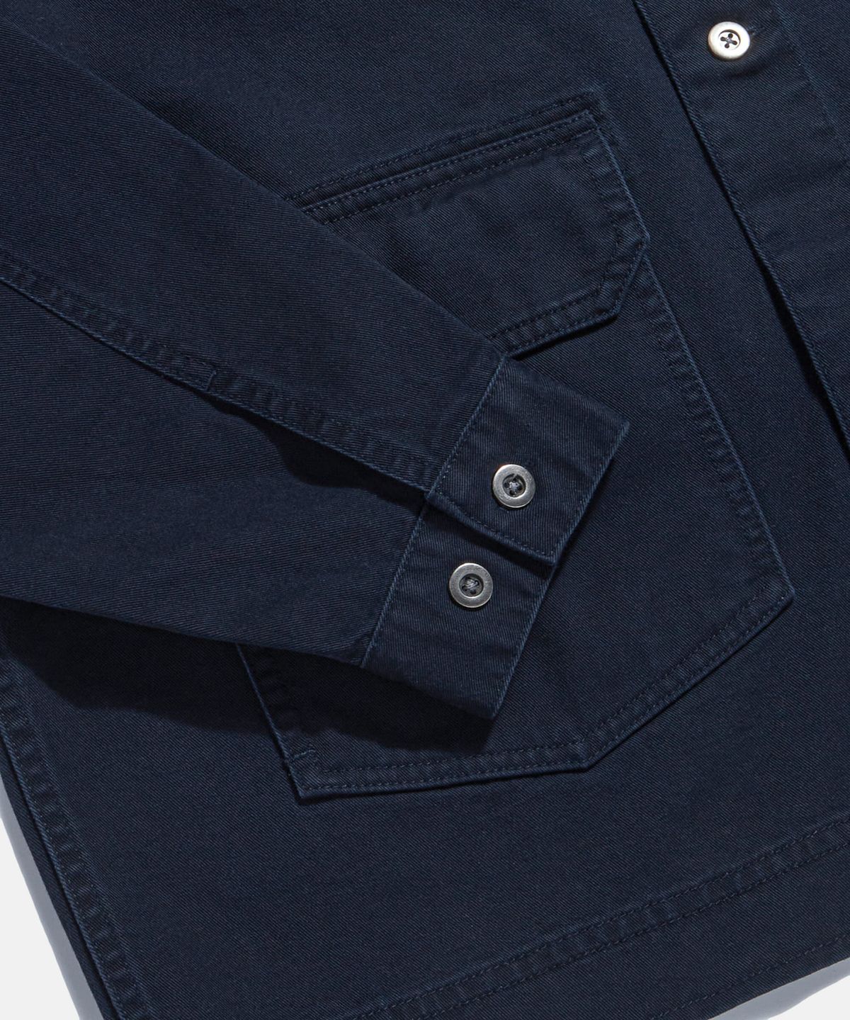 에스피오나지(ESPIONAGE) Cotton Trucker Shirt Jacket Navy
