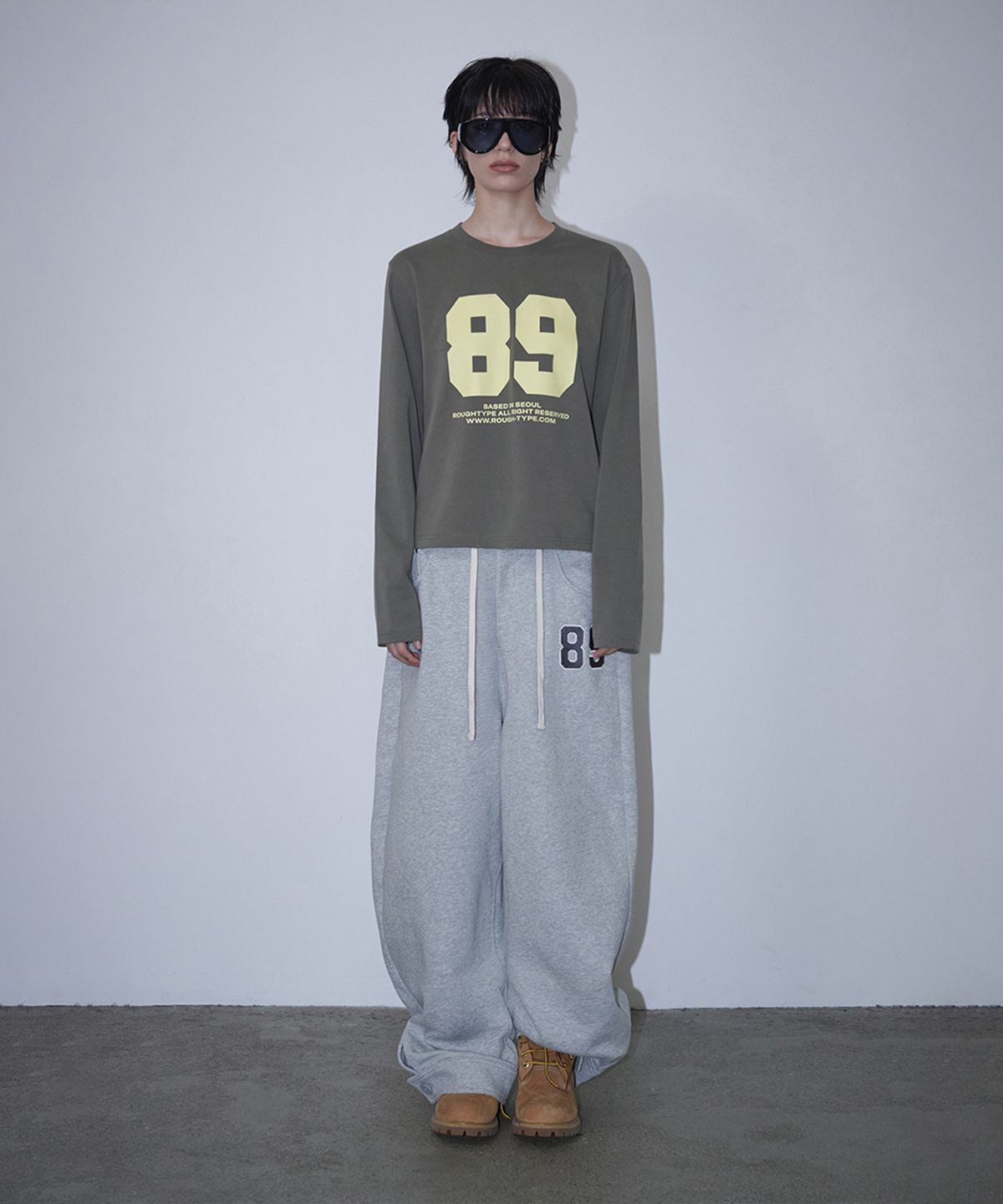 로타입(ROUGHTYPE) 89 Crop Longsleeve - Khaki