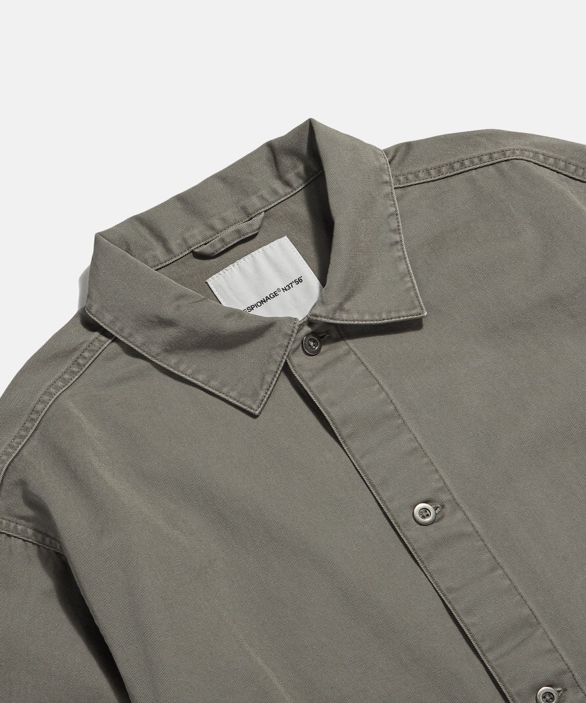 에스피오나지(ESPIONAGE) Cotton Trucker Shirt Jacket Dark Beige