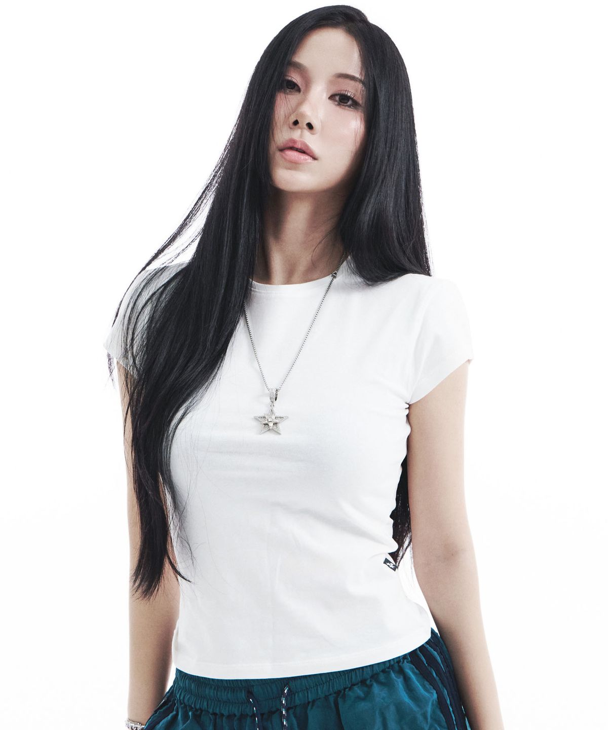시데라(SIDERA) Sidera Slim Fit Cotton T-shirt [Ivory]