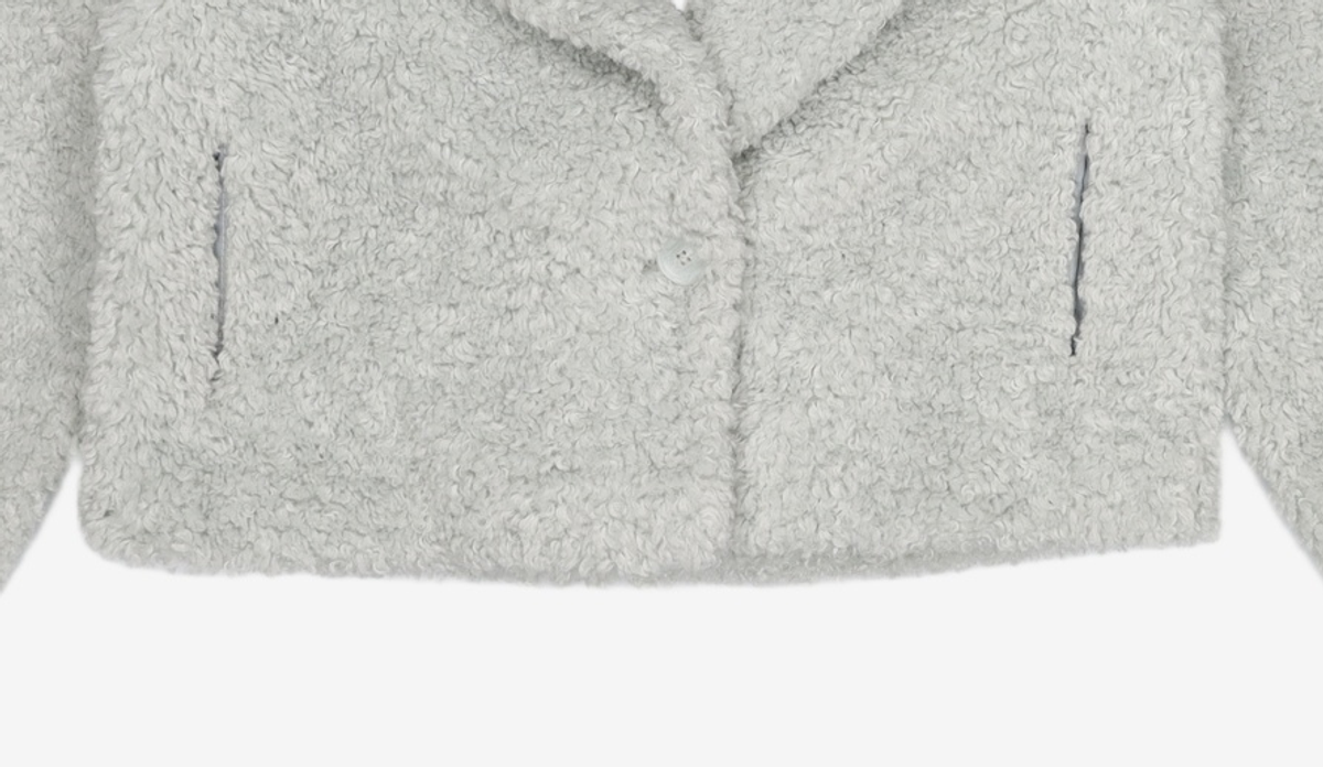 미쏘(MIXXO) 테일러드 에코퍼 숏 자켓 MIWJLCV13B S