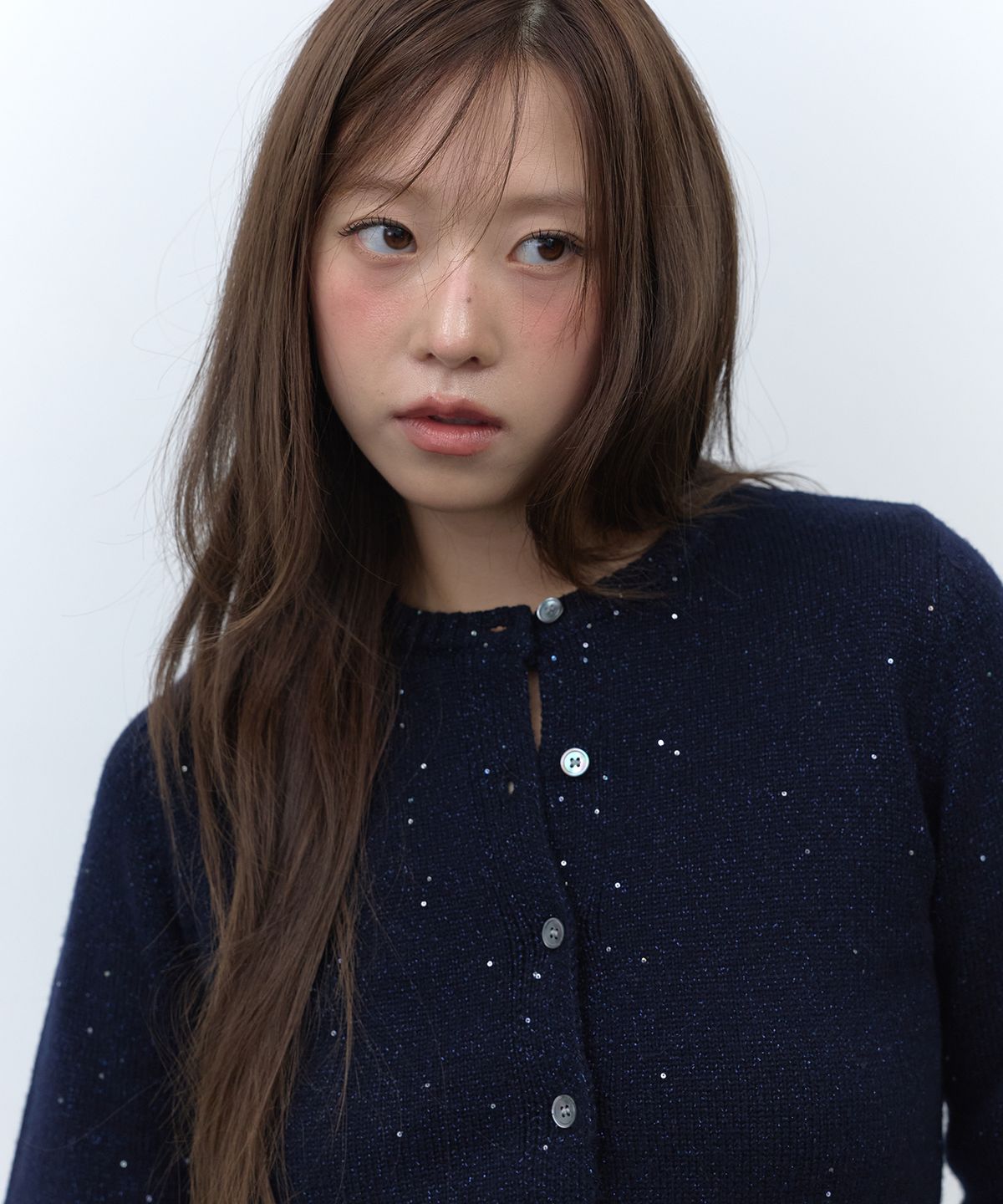라피네아뜰리에(RAFFINE ATELIER) 시퀸 숏 가디건