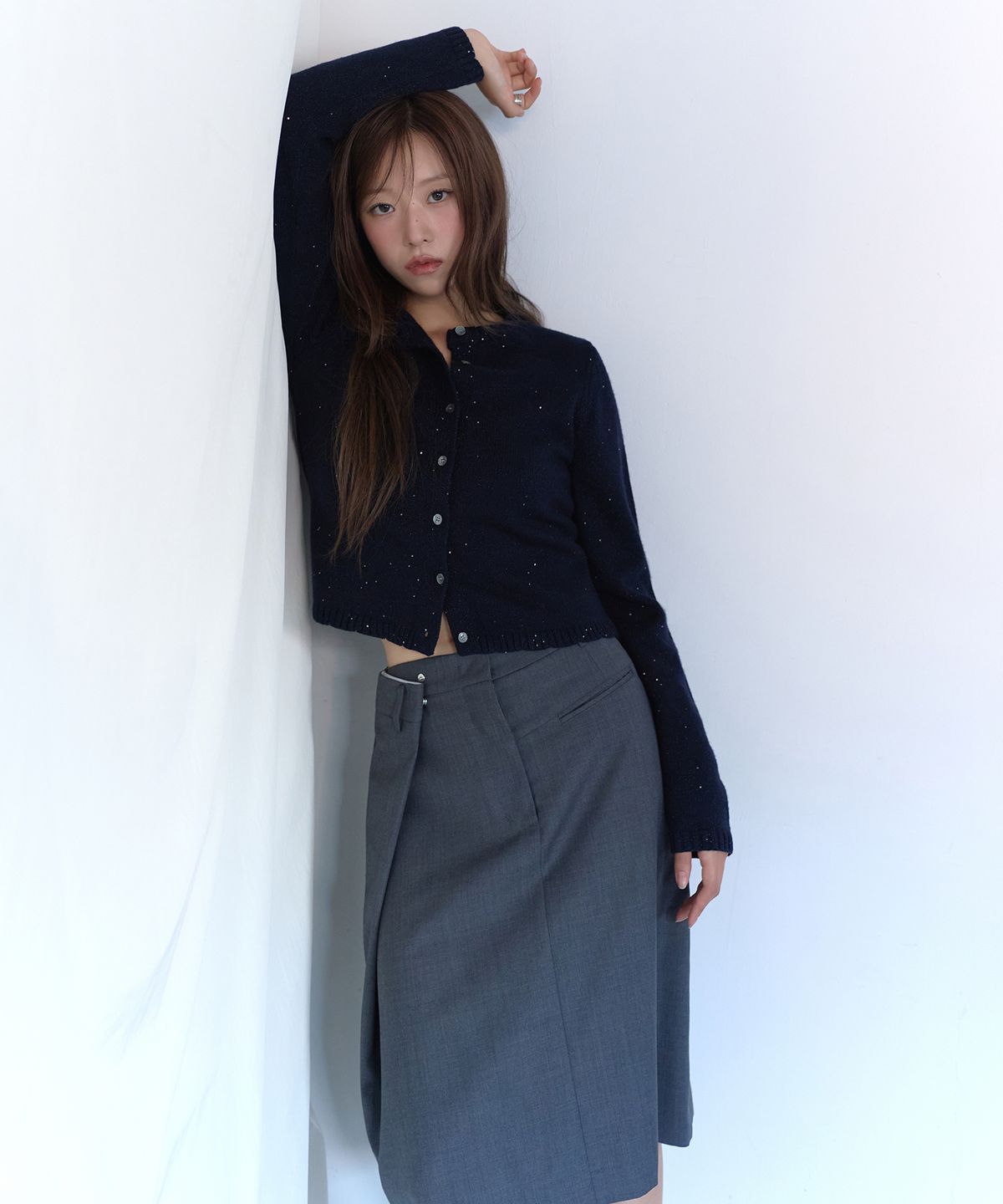 라피네아뜰리에(RAFFINE ATELIER) 시퀸 숏 가디건