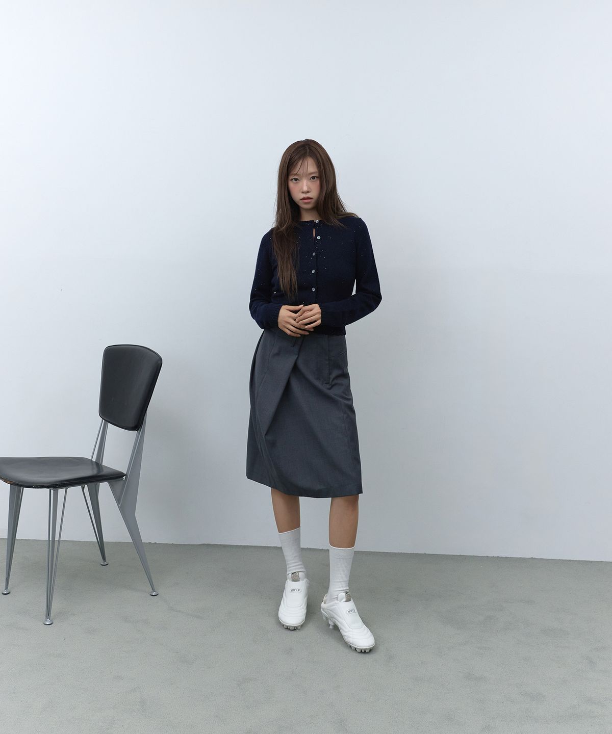 라피네아뜰리에(RAFFINE ATELIER) 시퀸 숏 가디건