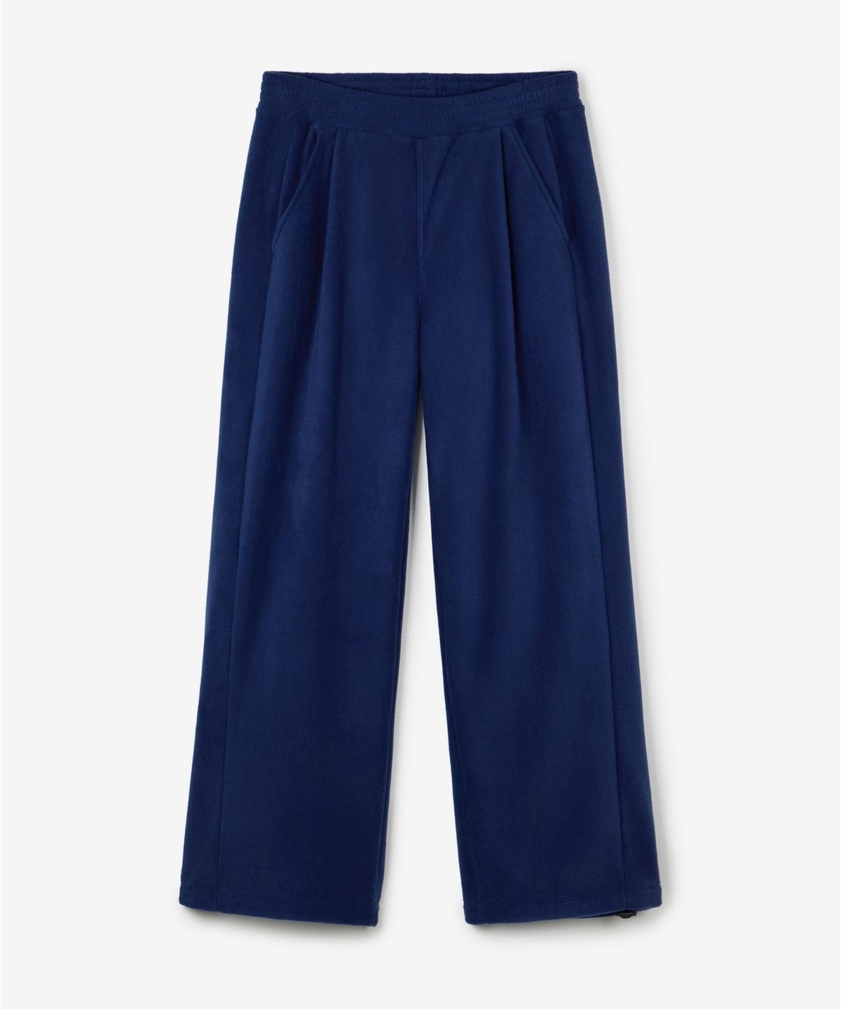 티엔지티(TNGT) Fleece Wide-Leg Pants (Blue) TNPA6F112B2