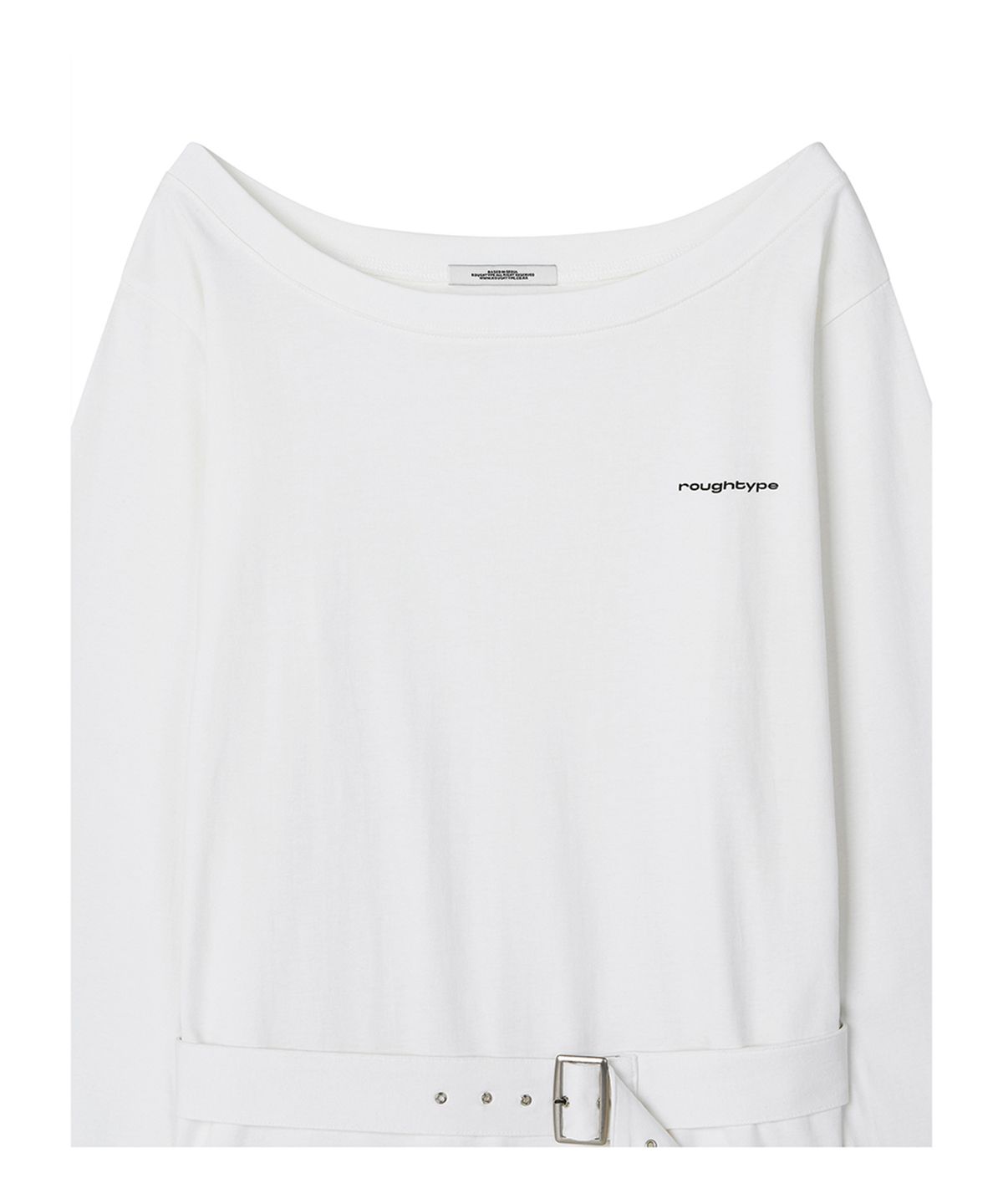 로타입(ROUGHTYPE) Square Buckle Belted Long Sleeve - White