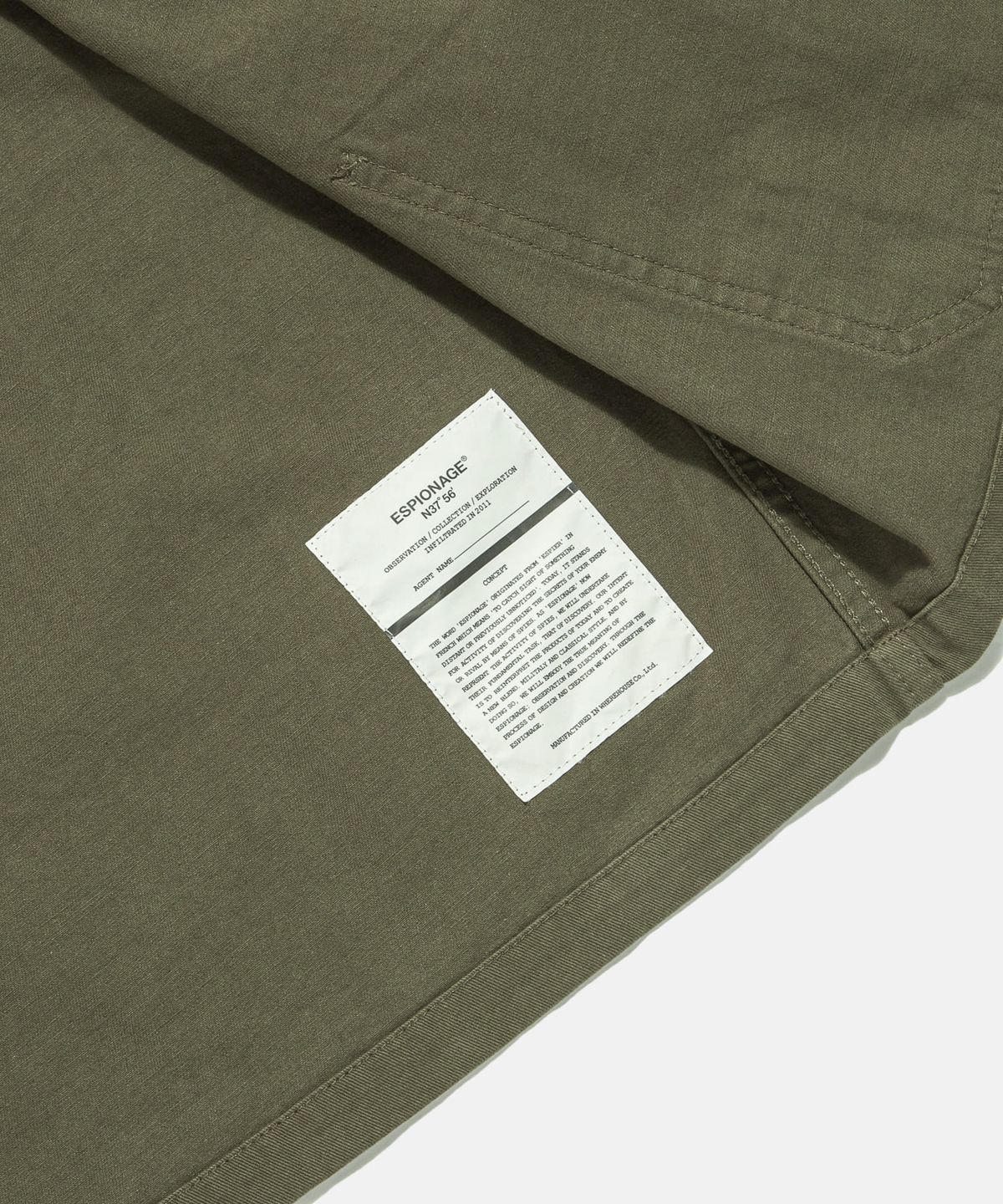 에스피오나지(ESPIONAGE) Bill French Work Jacket Mud Olive