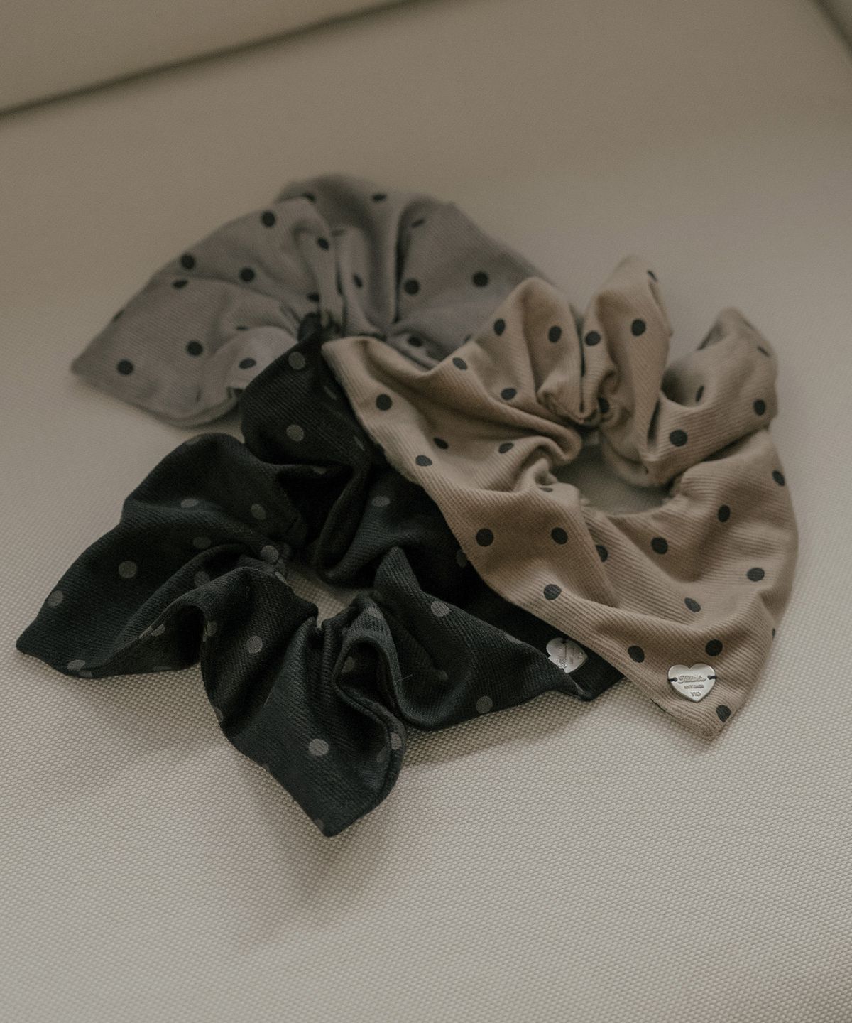 틸아이다이(TILL I DIE) Dot square scrunchy [TIFA06AC02]_3color