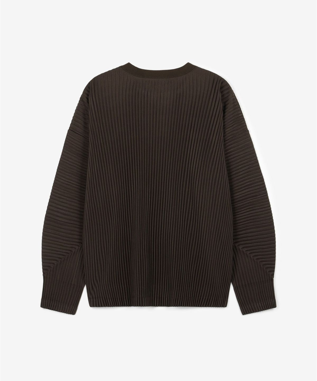 티엔지티(TNGT) Yoyogi Pleats Crew Neck T-Shirt (Brown) TNTS6F104W2