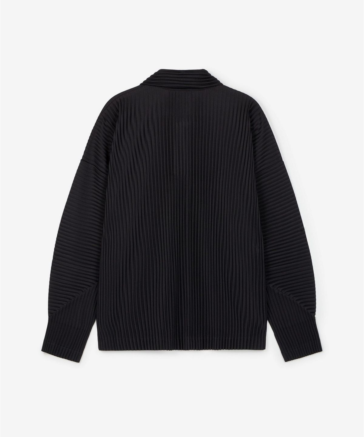 티엔지티(TNGT) Yoyogi Pleats Collared T-Shirt (Black) TNTS6F103BK