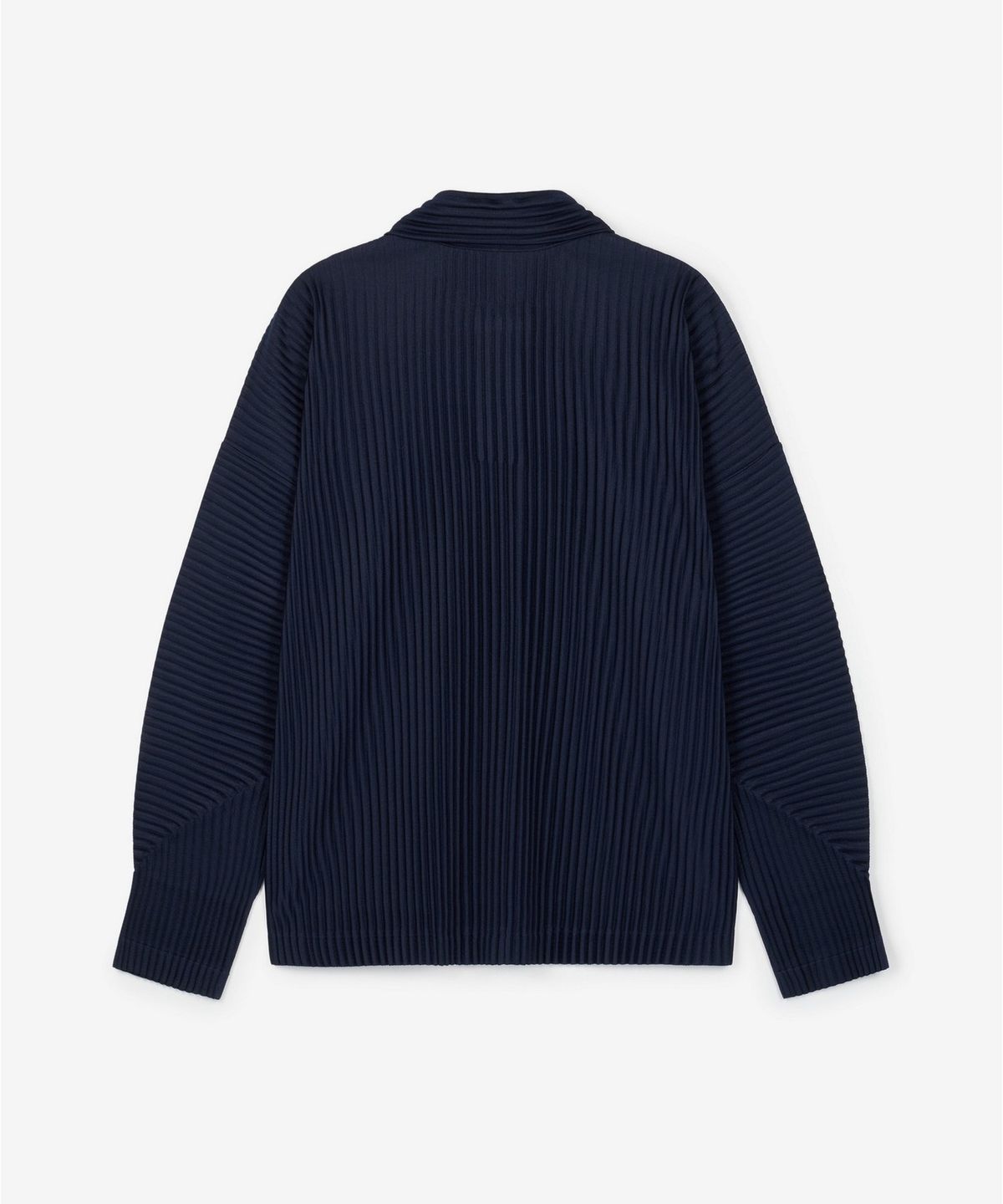 티엔지티(TNGT) Yoyogi Pleats Collared T-Shirt (Navy) TNTS6F103N2