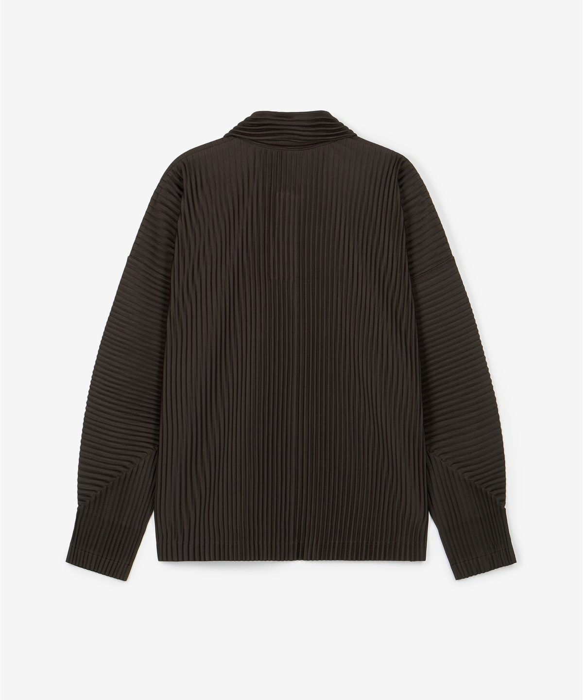 티엔지티(TNGT) Yoyogi Pleats Collared T-Shirt (Brown) TNTS6F103W2