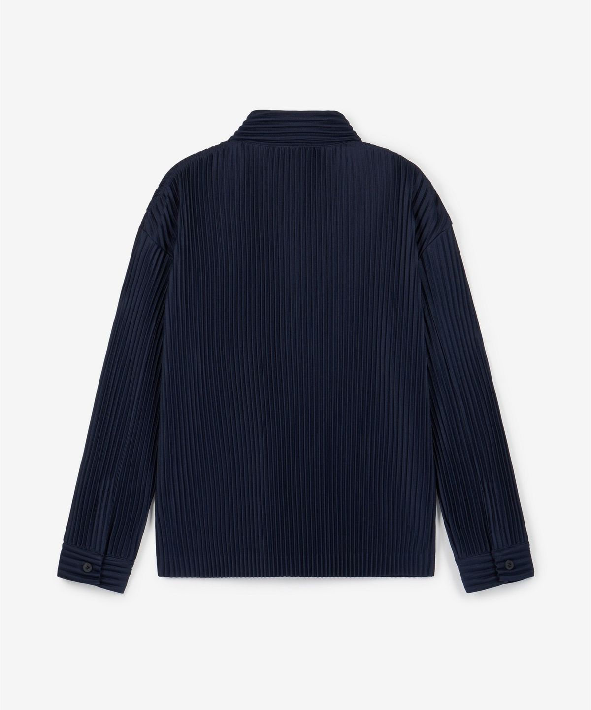 티엔지티(TNGT) Yoyogi Pleats Overshirt (Navy) TNSH6F107N2