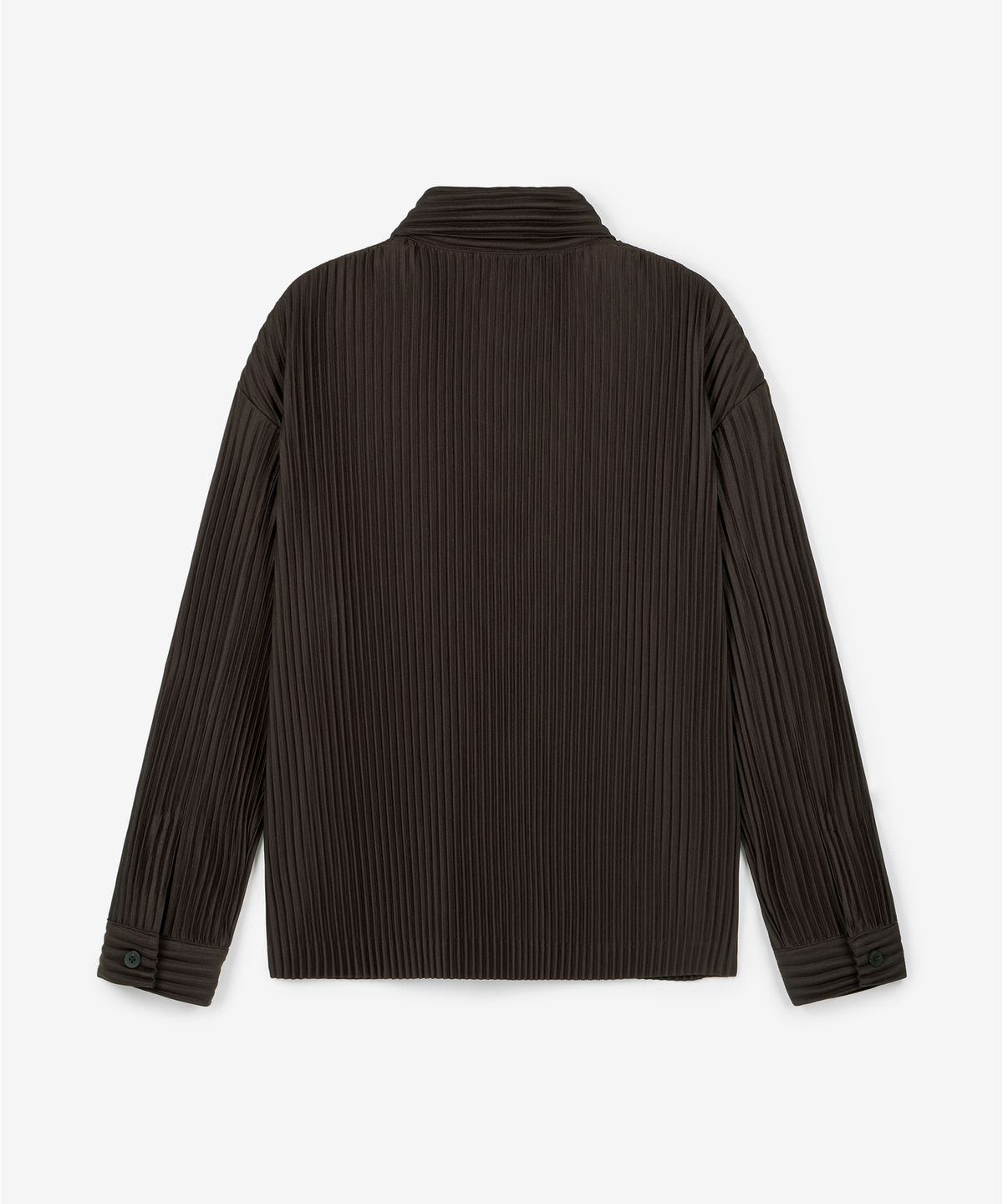 티엔지티(TNGT) Yoyogi Pleats Overshirt (Brown) TNSH6F107W2