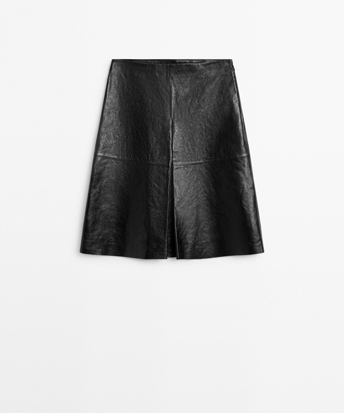 마시모두띠(MASSIMO DUTTI) 나파 가죽 쇼트 스커트