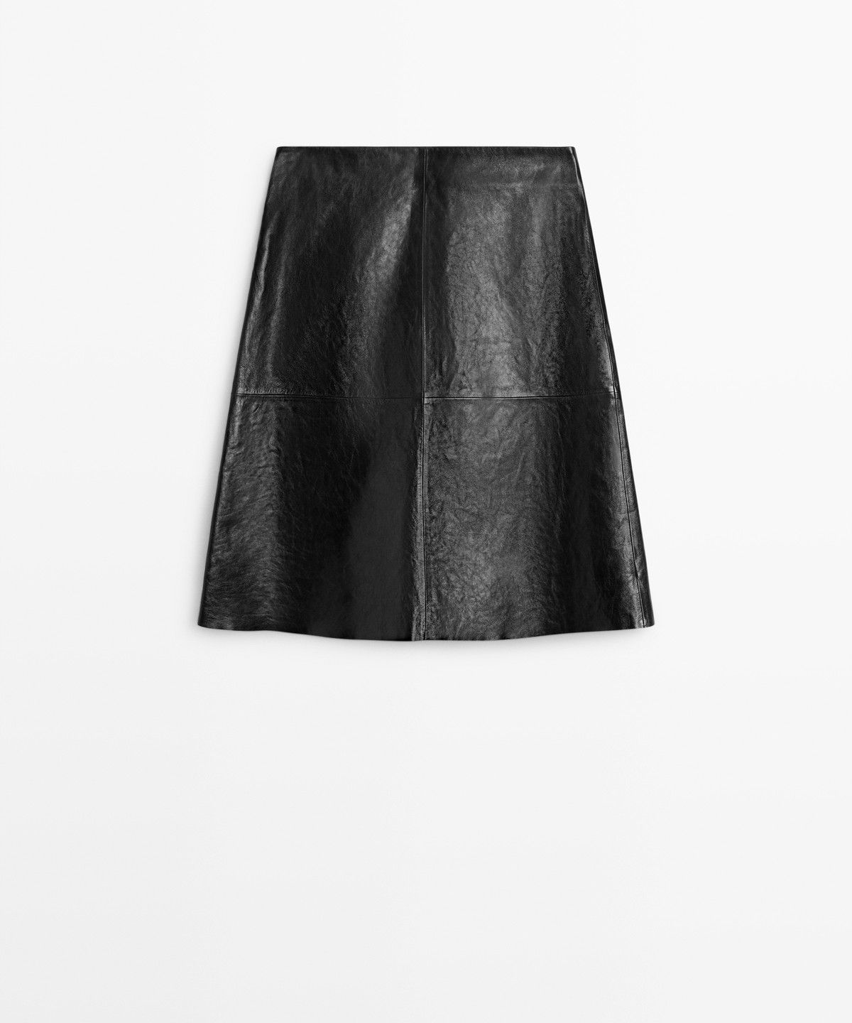 마시모두띠(MASSIMO DUTTI) 나파 가죽 쇼트 스커트