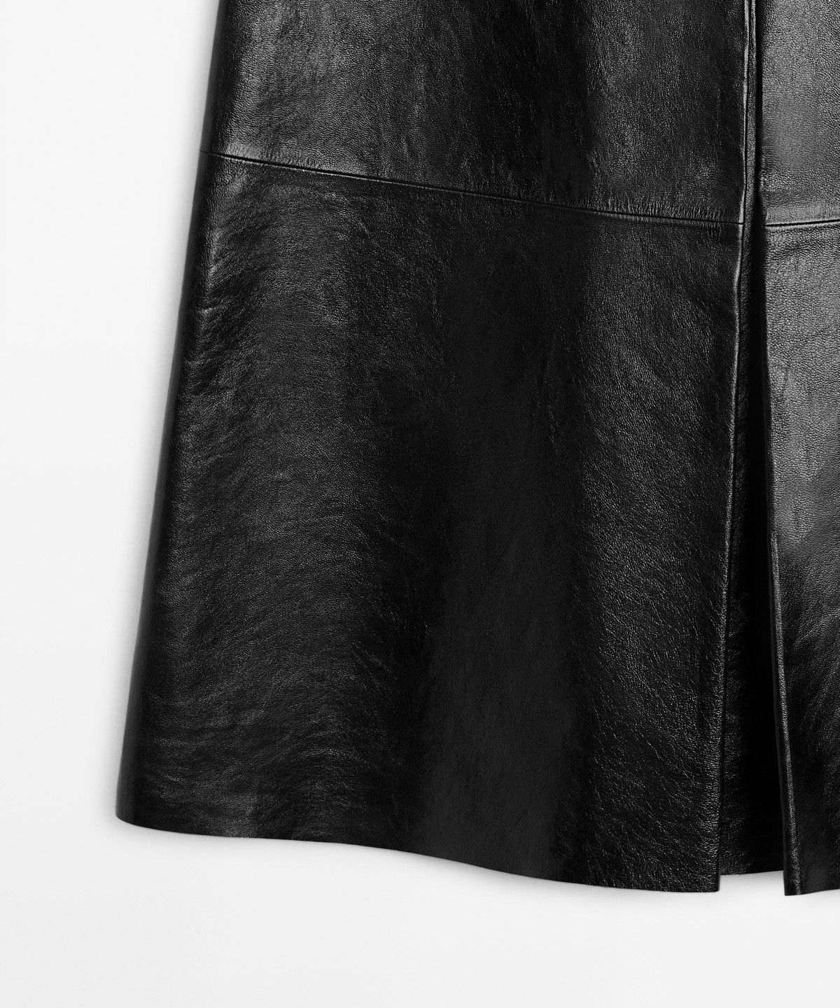 마시모두띠(MASSIMO DUTTI) 나파 가죽 쇼트 스커트
