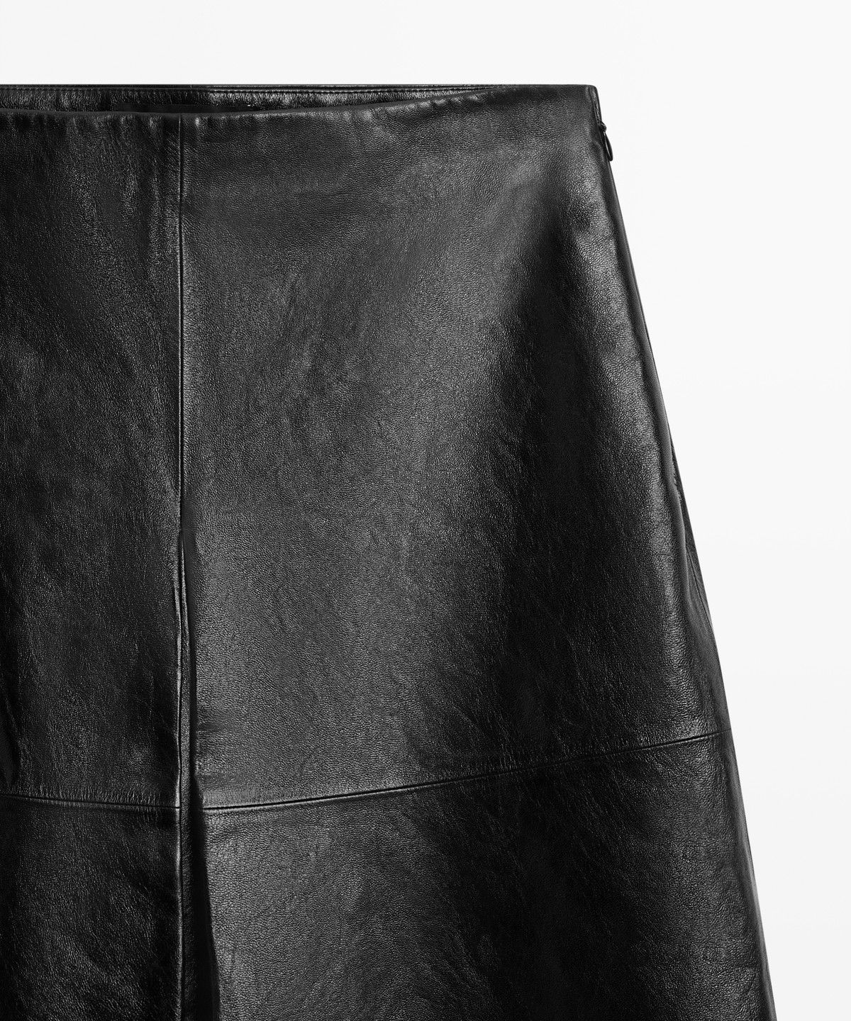 마시모두띠(MASSIMO DUTTI) 나파 가죽 쇼트 스커트