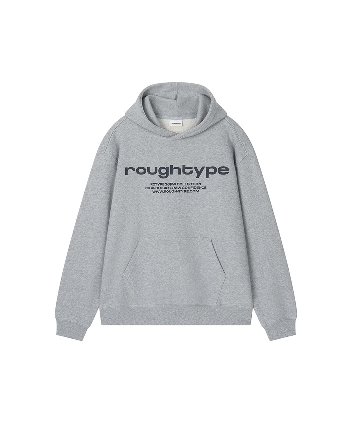 로타입(ROUGHTYPE) Signature Oversized Hoodie - Gray