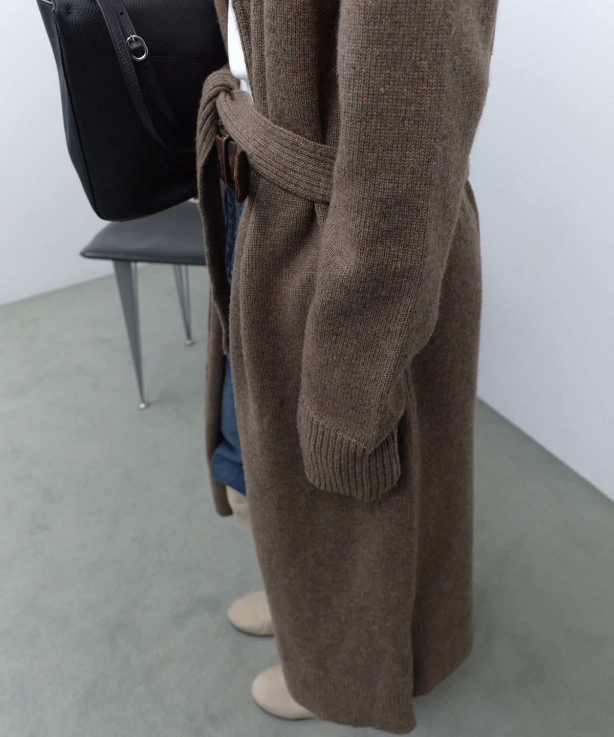 라피네아뜰리에(RAFFINE ATELIER) 니트 로브 롱 가디건