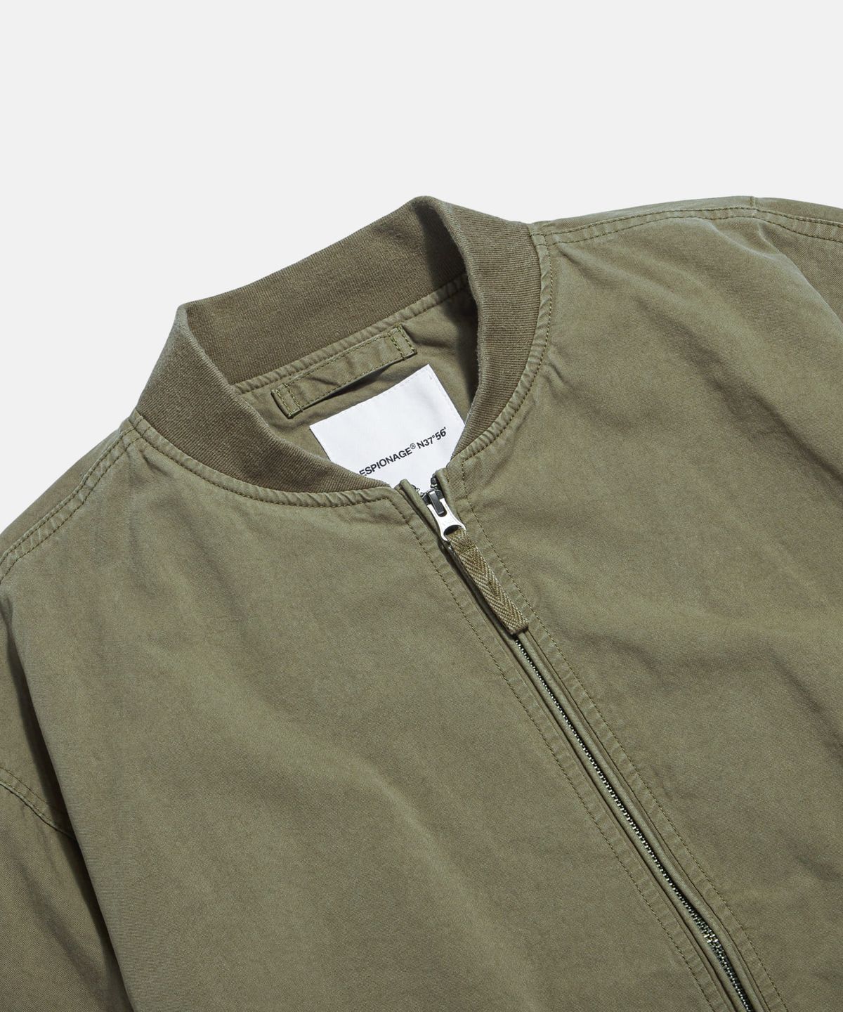 에스피오나지(ESPIONAGE) Zip Front Deck Jacket Khaki Beige