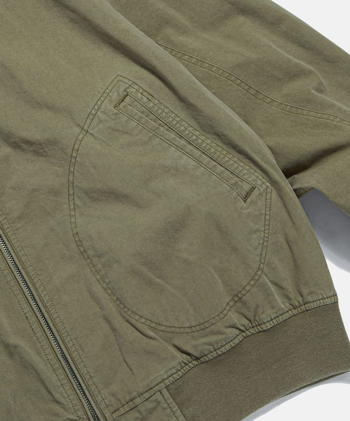 에스피오나지(ESPIONAGE) Zip Front Deck Jacket Khaki Beige