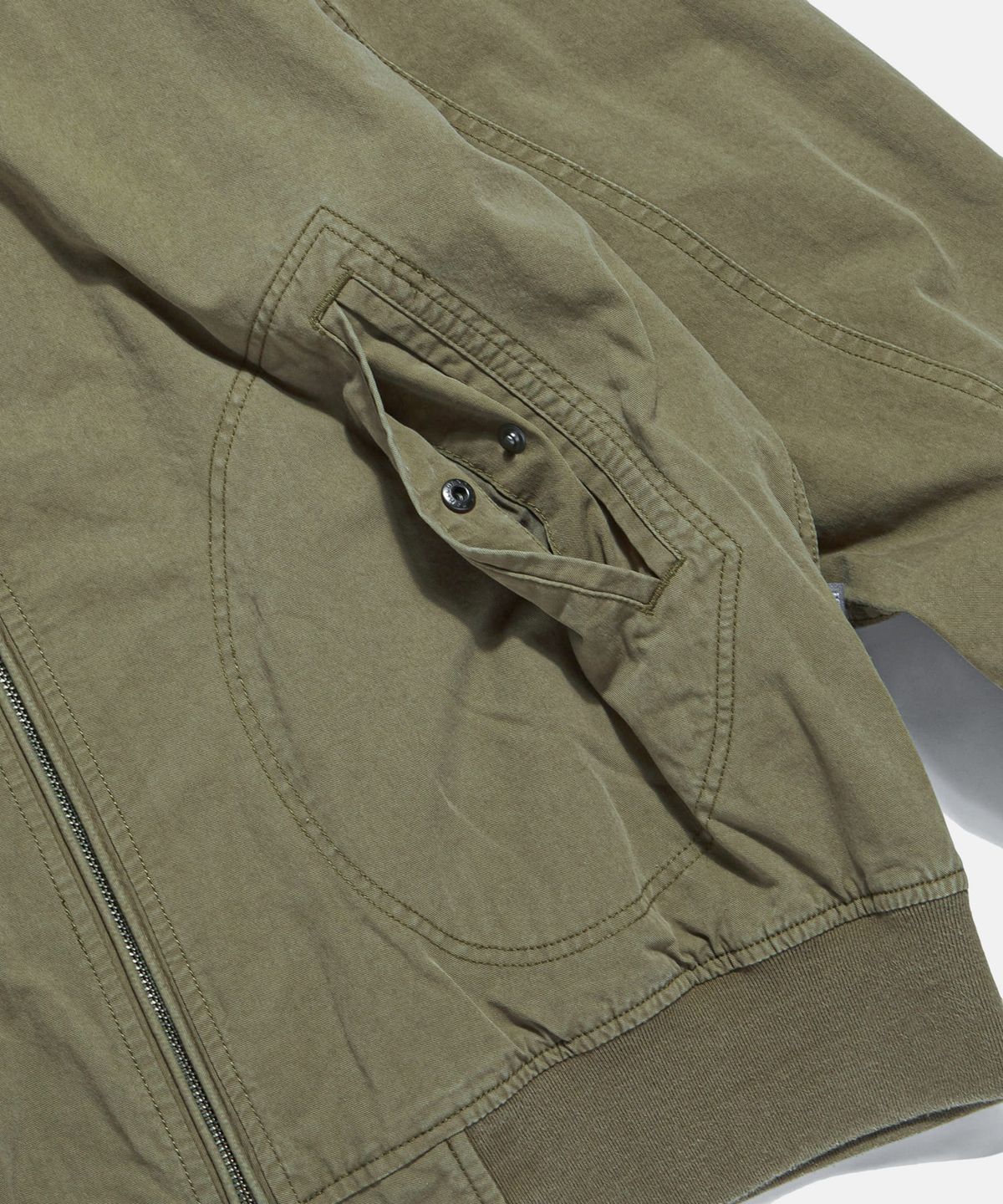 에스피오나지(ESPIONAGE) Zip Front Deck Jacket Khaki Beige