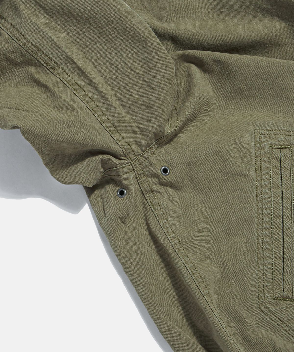 에스피오나지(ESPIONAGE) Zip Front Deck Jacket Khaki Beige