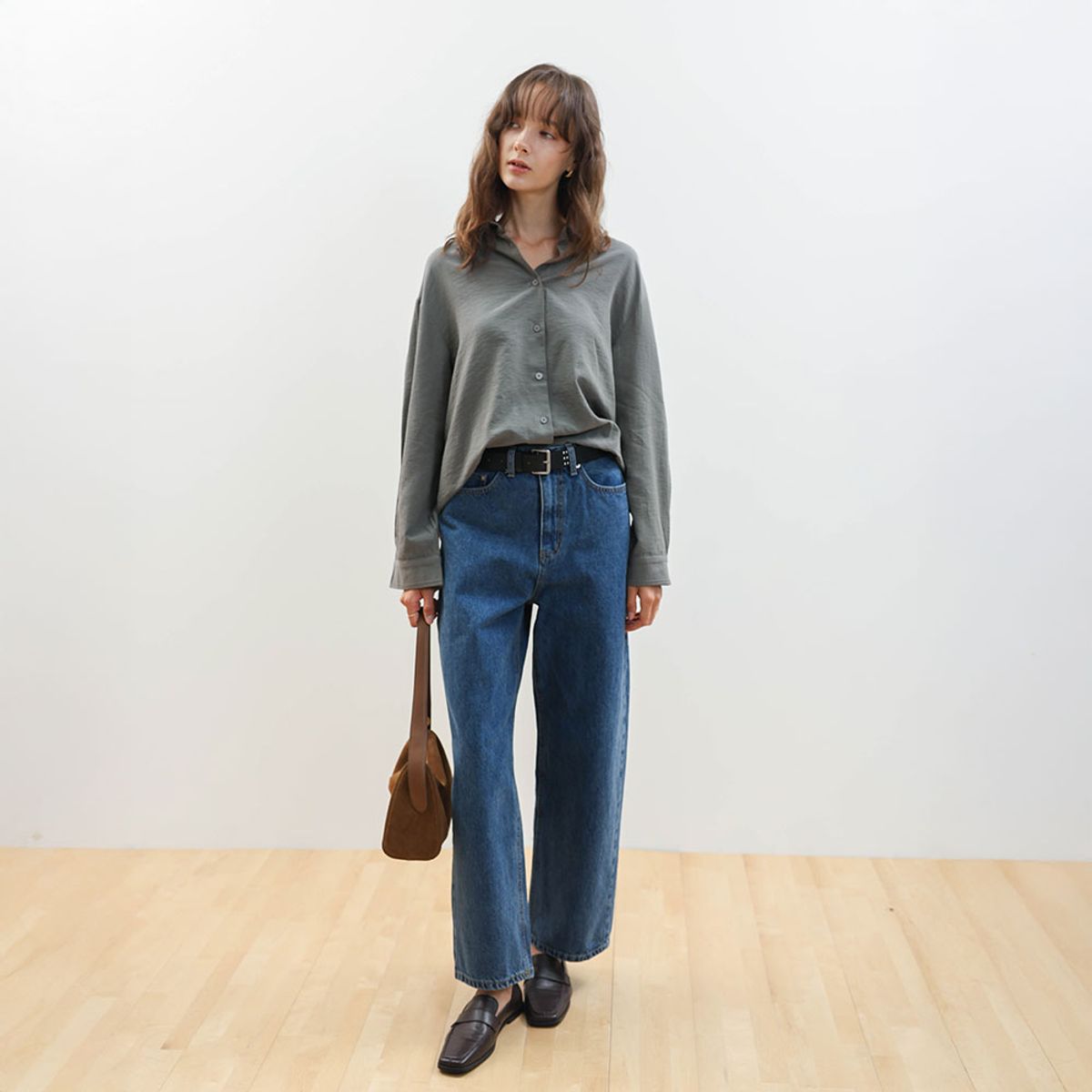 웬스데이딜라잇(WEDNESDAY DELIGHT) WD_Studded buckle belt