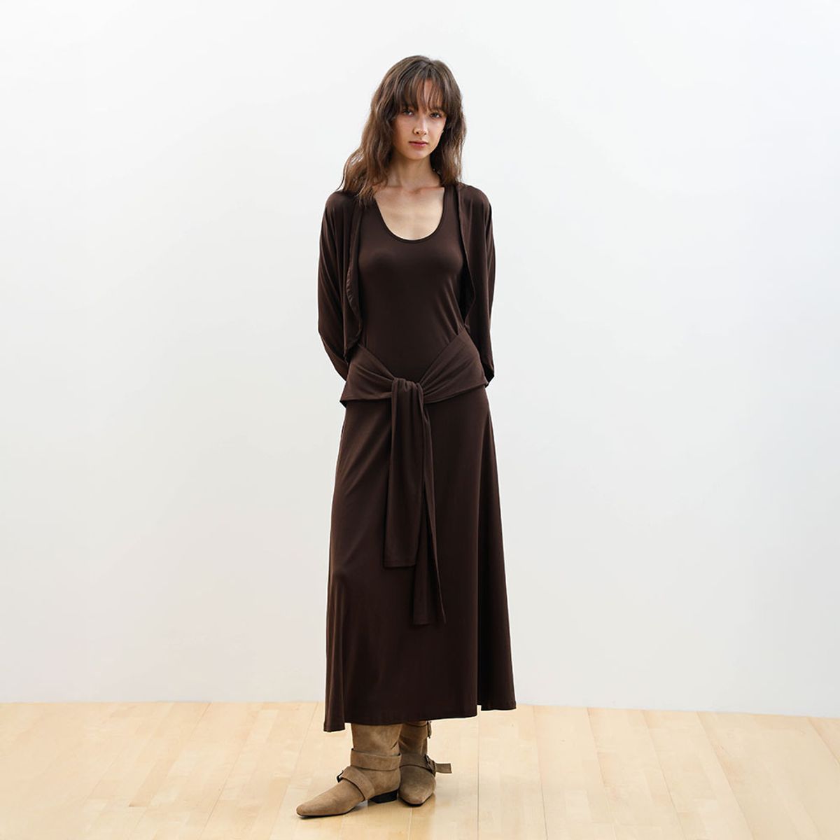 웬스데이딜라잇(WEDNESDAY DELIGHT) WD_Sleeveless maxi dress and cardigan set