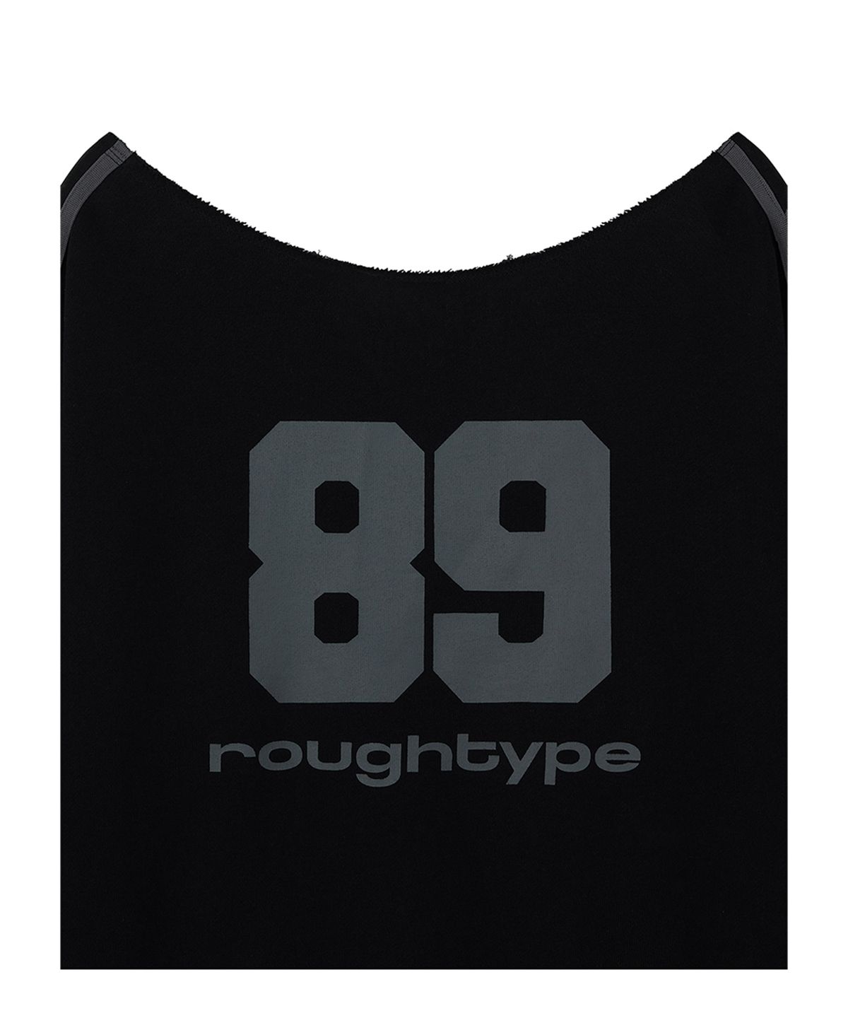 로타입(ROUGHTYPE) Trackline Off-Shoulder Sweatshirt - Black