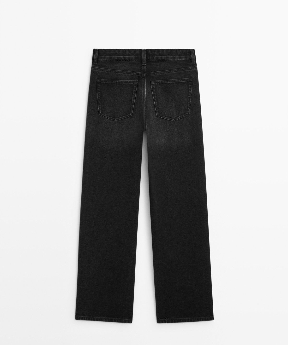 마시모두띠(MASSIMO DUTTI) 미드라이즈 와이드 레그 진
