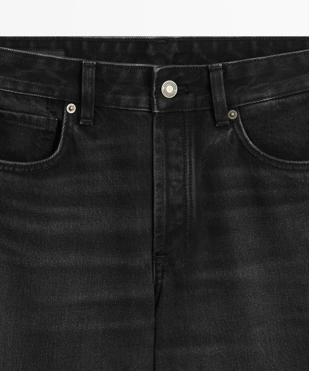마시모두띠(MASSIMO DUTTI) 미드라이즈 와이드 레그 진
