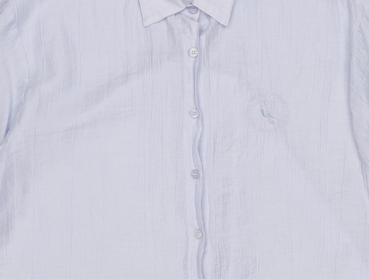 비바셔스(VIVACIOUS) Cencel Seethrough Classic Shirt Solid - 4COL L