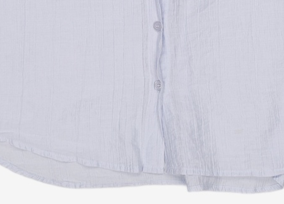 비바셔스(VIVACIOUS) Cencel Seethrough Classic Shirt Solid - 4COL L