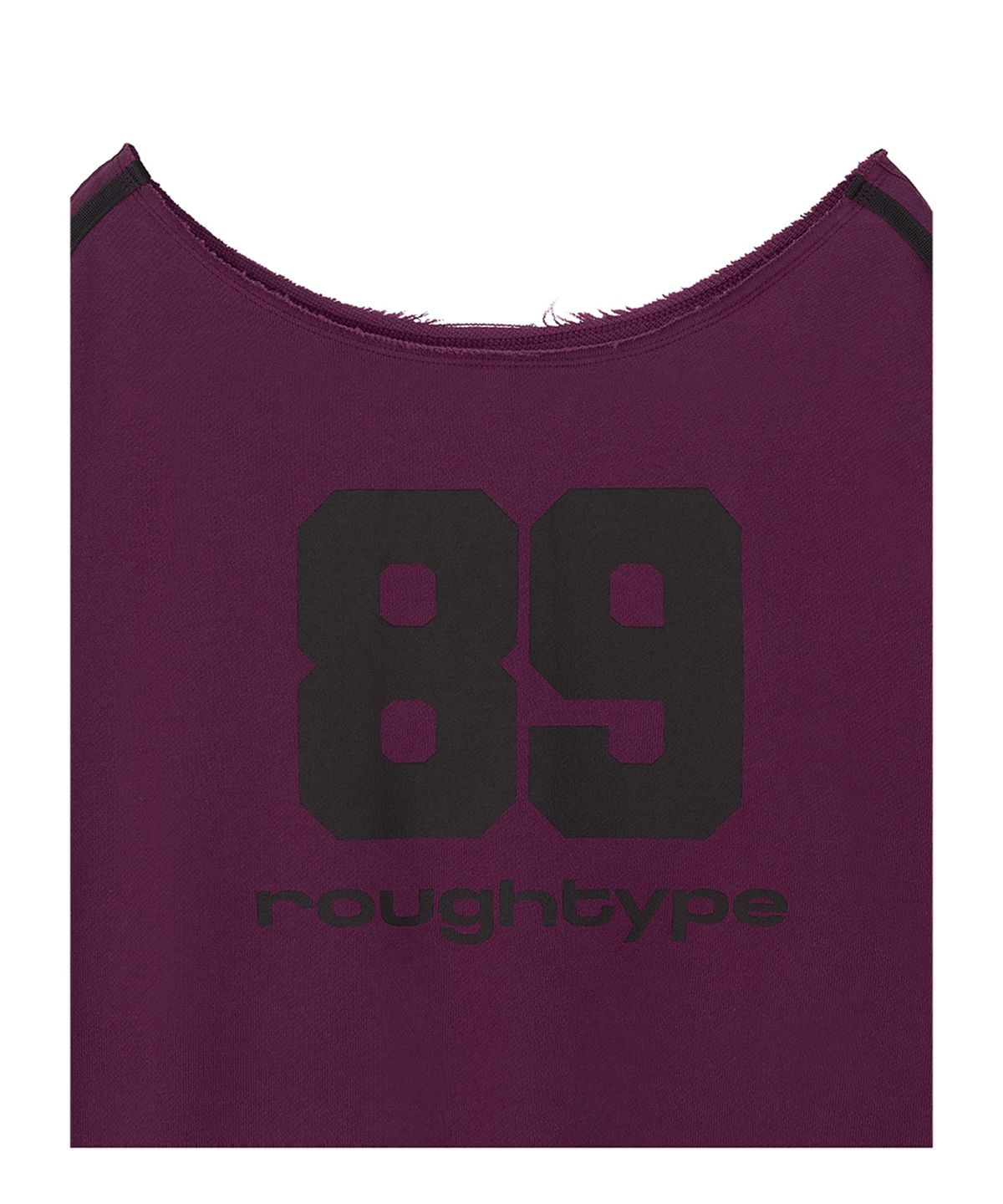로타입(ROUGHTYPE) Trackline Off-Shoulder Sweatshirt - Purple