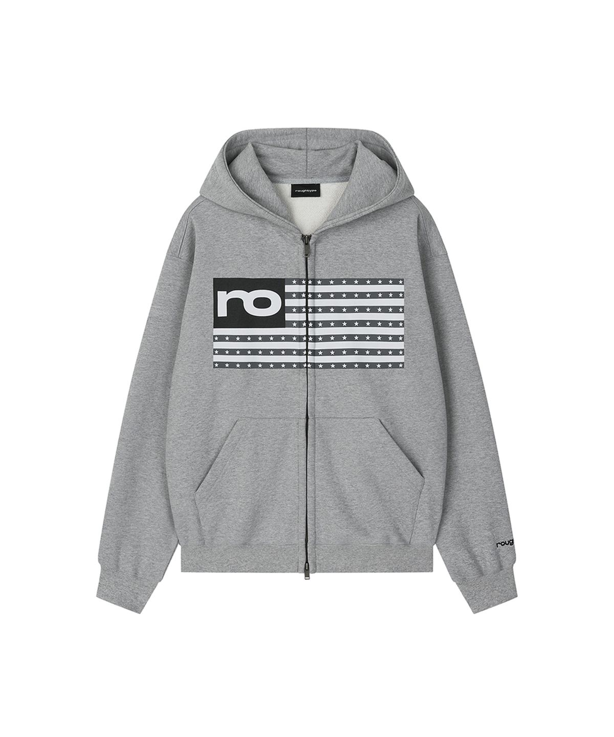 로타입(ROUGHTYPE) RO American Hoodie Zip-up - Gray